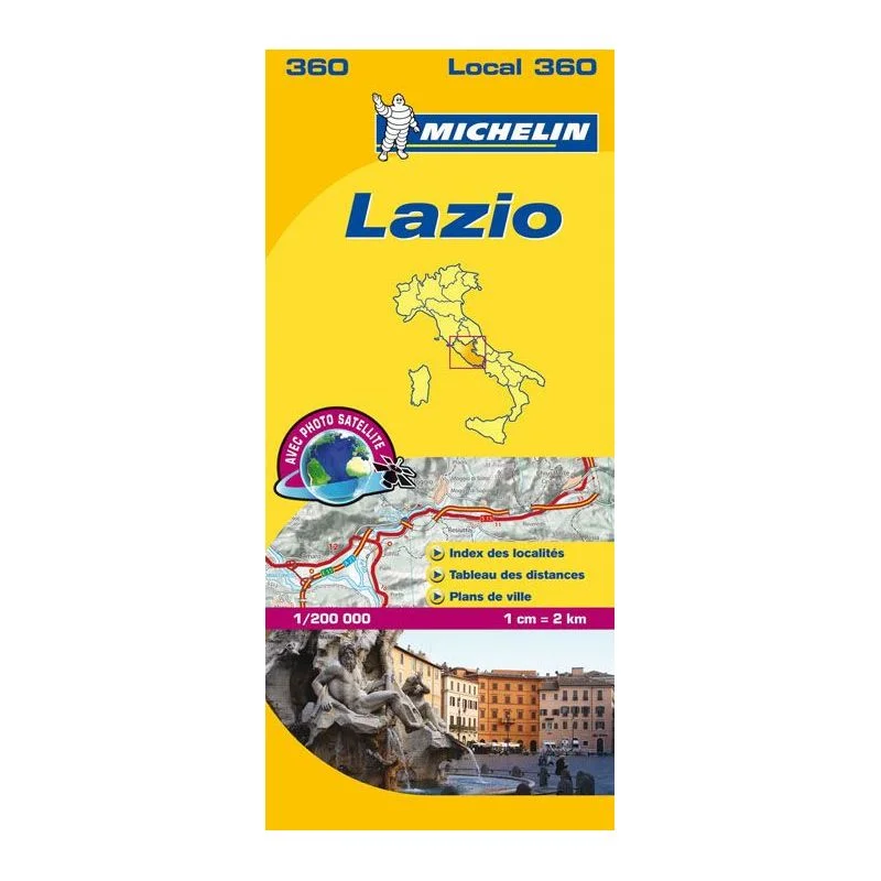 Carte Michelin 360 Latium