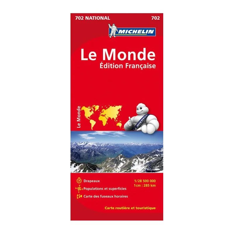 Carte du monde Michelin