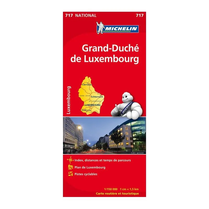 Carte Michelin Grand-Duché de Luxembourg
