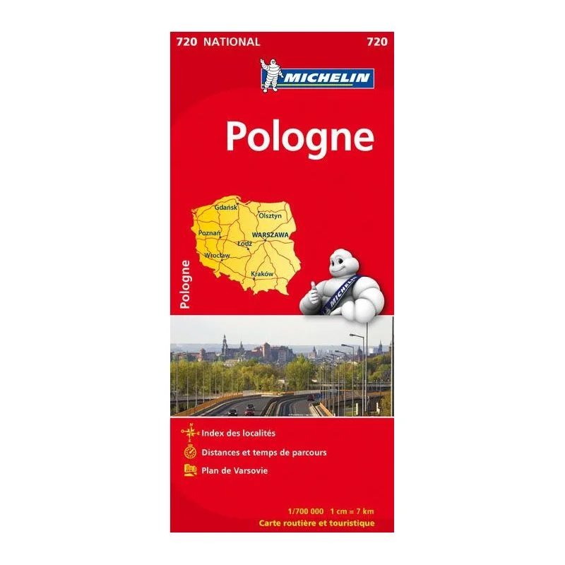 Carte Michelin Pologne