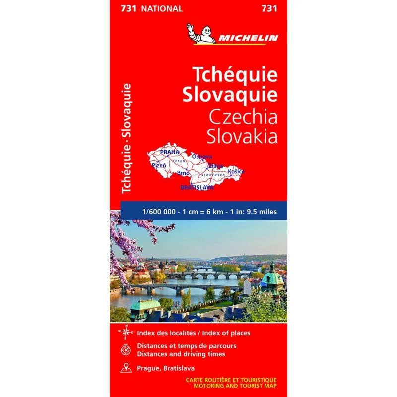 Carte Michelin République tchèque, Slovaquie