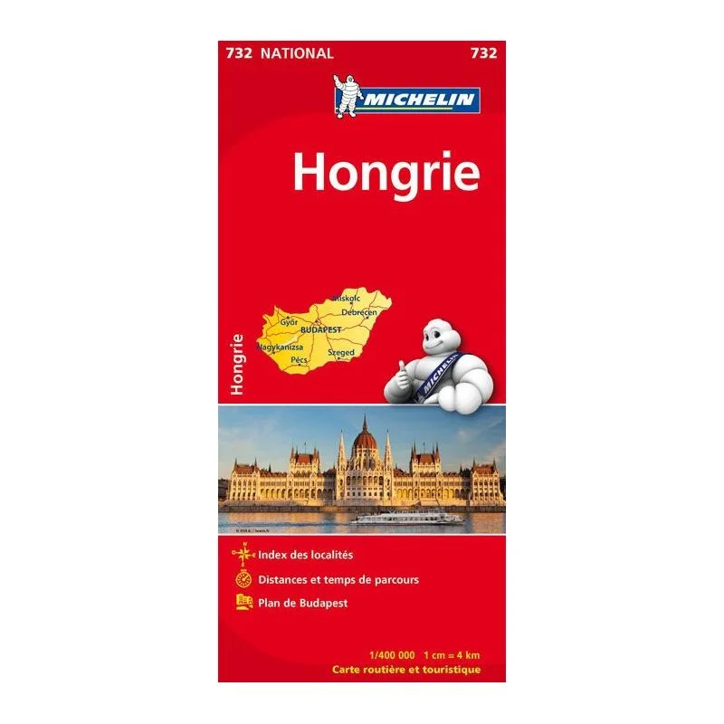 Carte Michelin Hongrie