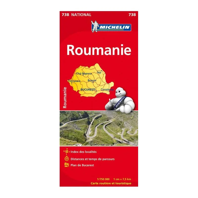 Carte Michelin Roumanie