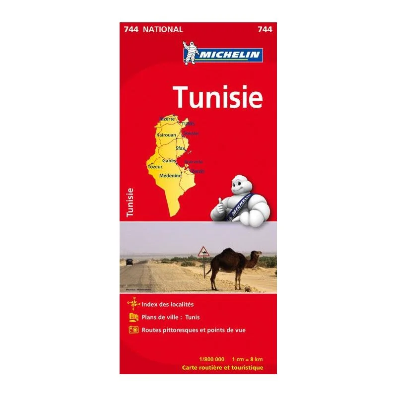 Carte Michelin Tunisie