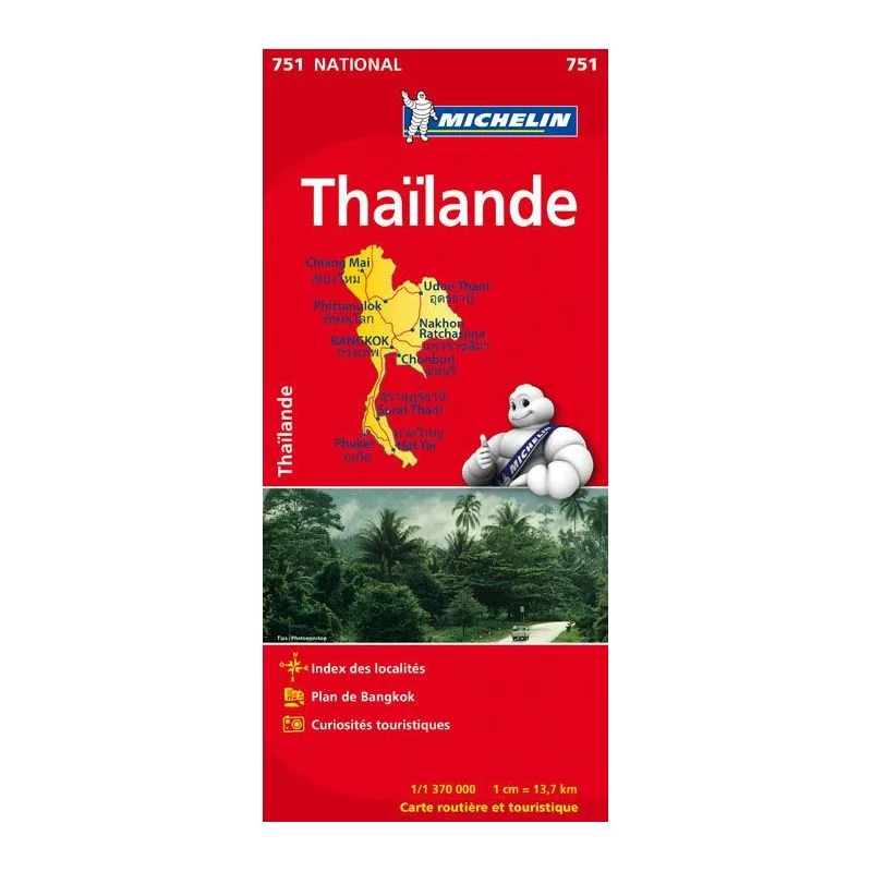 Carte Michelin Thaïlande