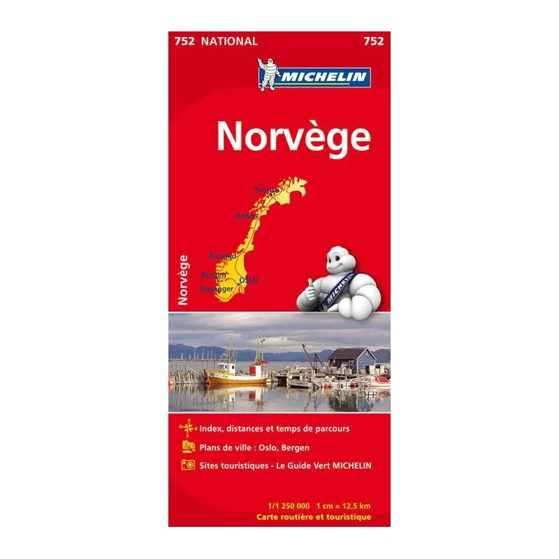 Carte Michelin Norvège