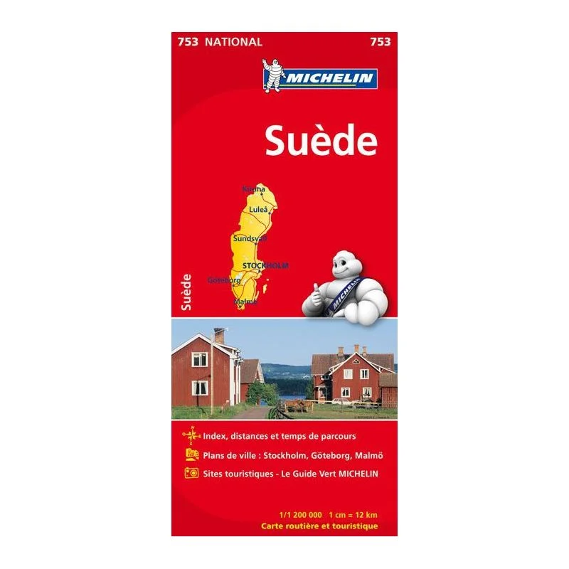 Carte Michelin Suède