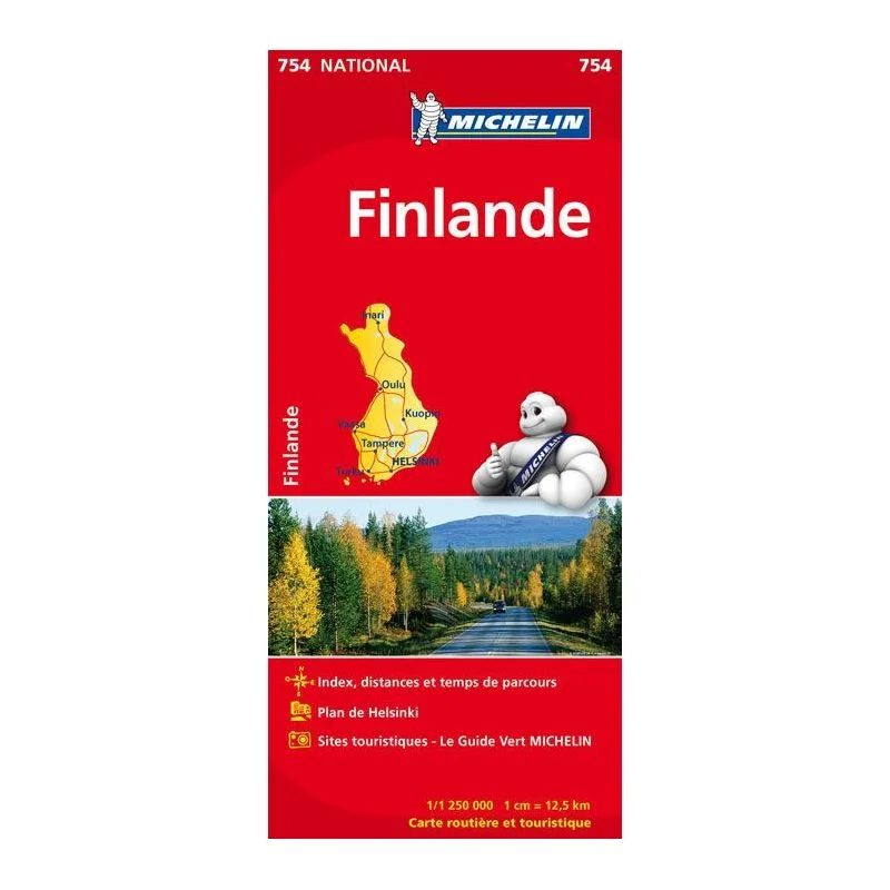 Carte Michelin Finlande
