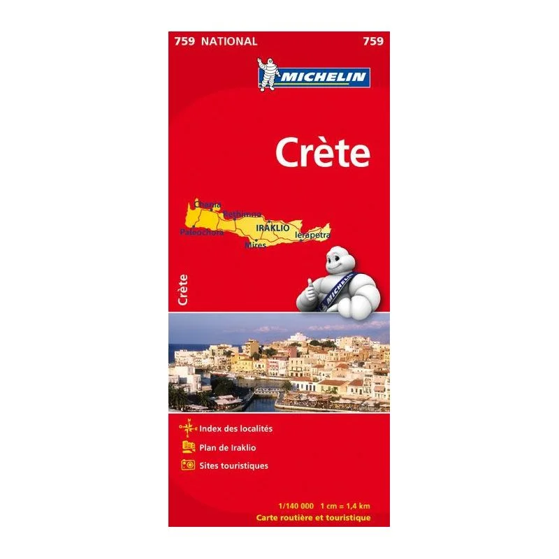Carte Michelin Crète