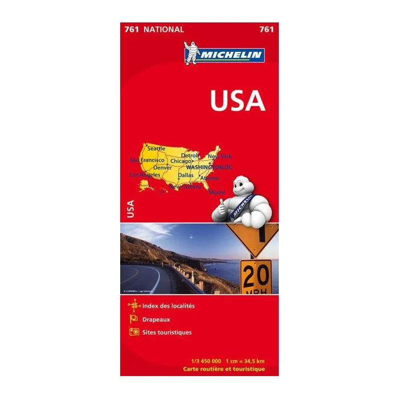 Carte Michelin États-Unis