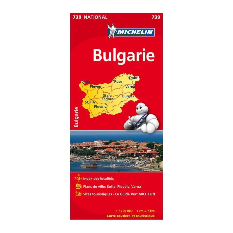 Carte Michelin Bulgarie — recto
