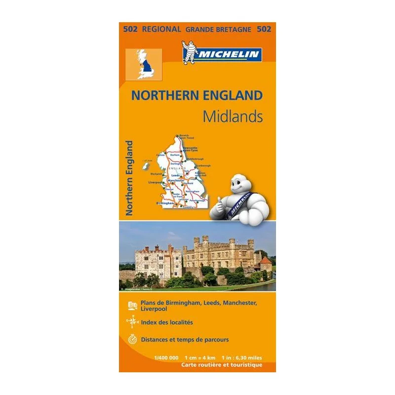Carte Michelin Angleterre du Nord, Midlands