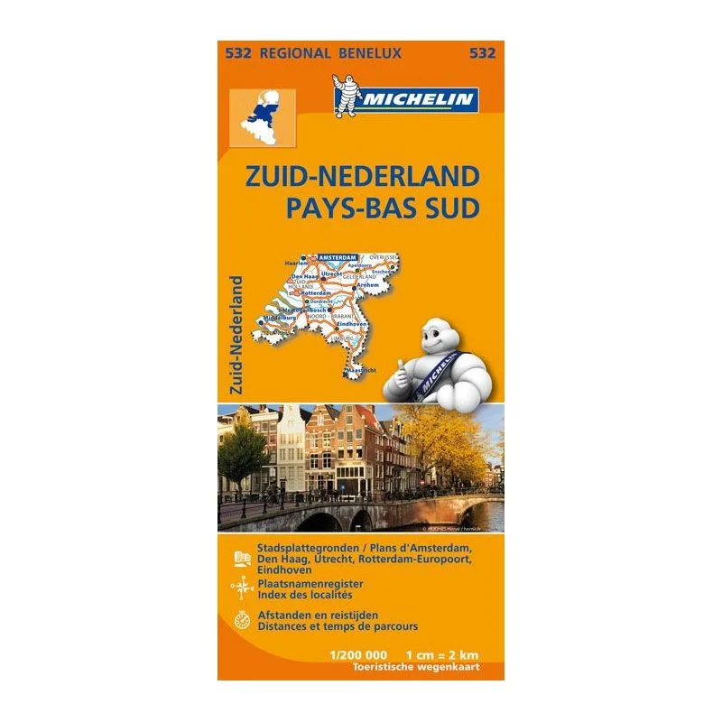 Carte Michelin Pays-Bas Sud