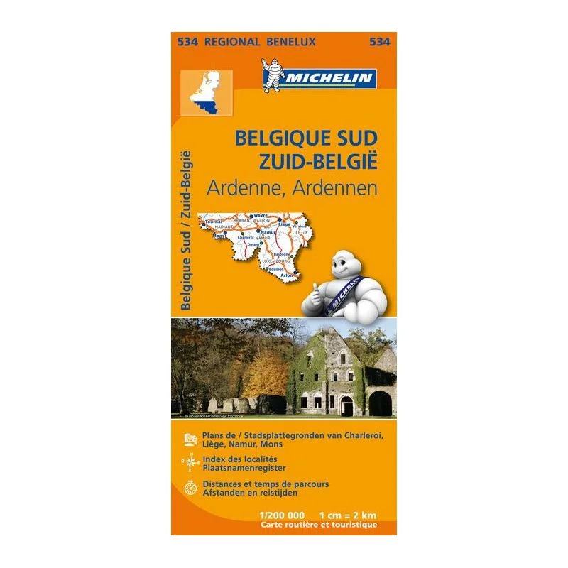 Carte Michelin Belgique Sud, Ardenne