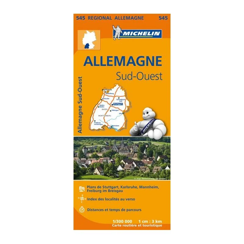 Carte Michelin Allemagne Sud-Ouest, Forêt-Noire