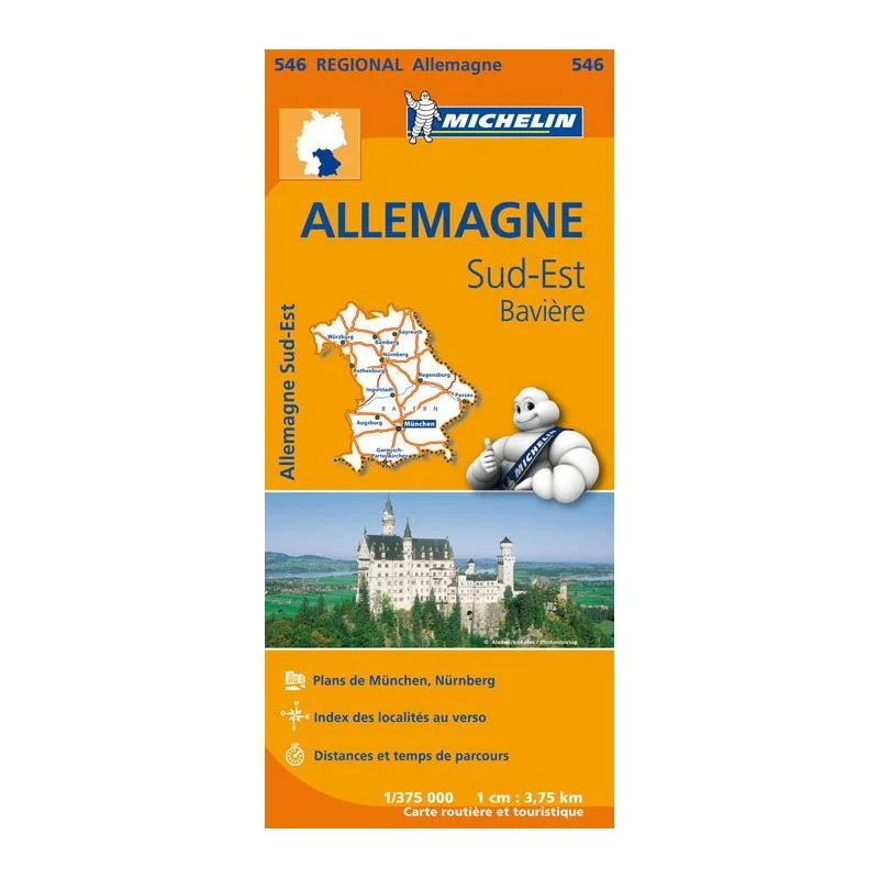 Carte Michelin Allemagne Sud-Est, Bavière