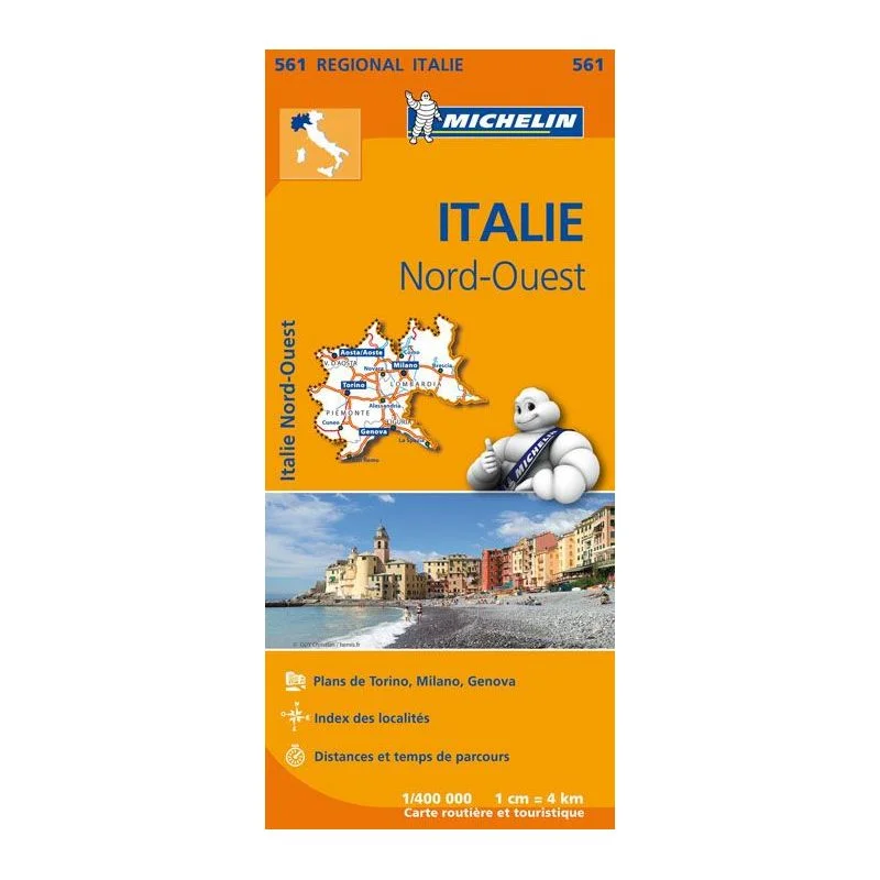 Carte Michelin Italie Nord-Ouest