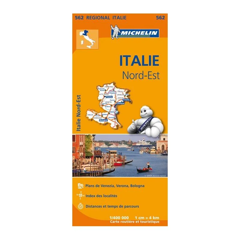 Carte Michelin Italie Nord-Est