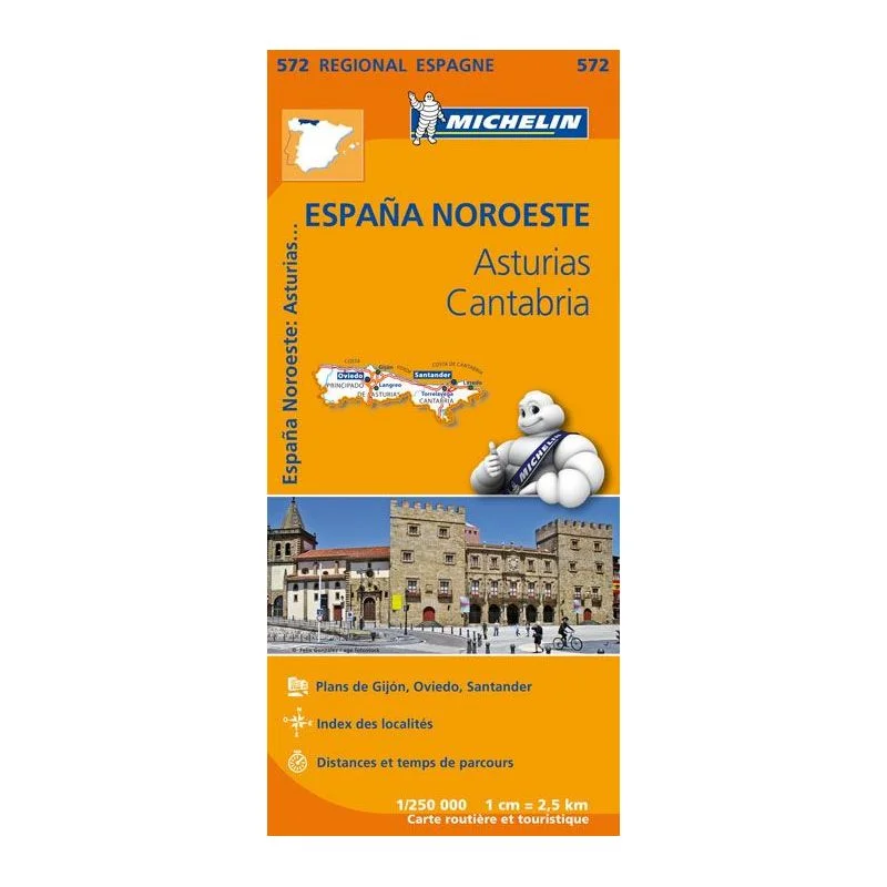 Carte Michelin Asturies, Cantabrie