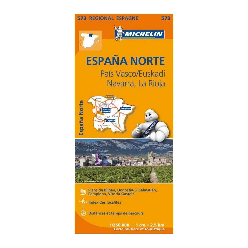 Carte Michelin Pays basque, Navarre, La Rioja