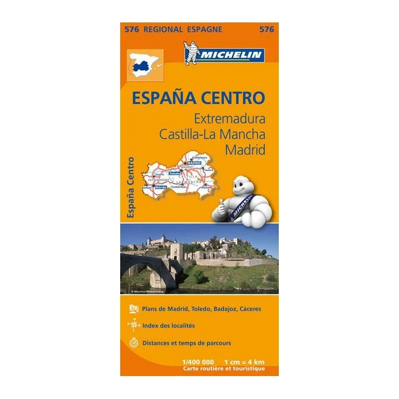 Carte Michelin Estrémadure, Castille-La Manche