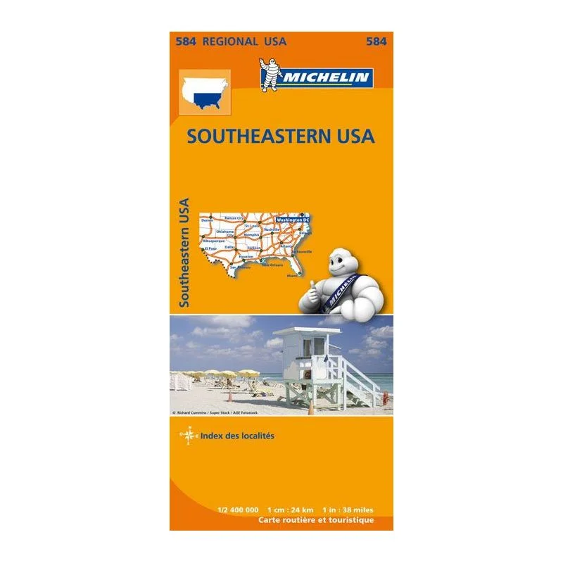 Carte Michelin Sud-Est des États-Unis
