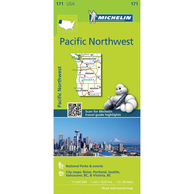 Carte Michelin Zoom Pacifique Nord-Ouest