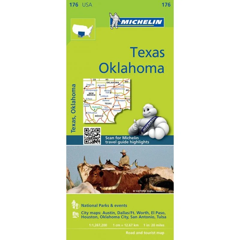 Carte Michelin Zoom Texas, Oklahoma