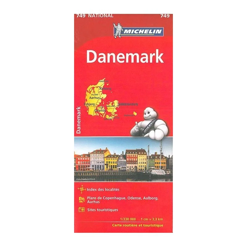 Carte Michelin Danemark