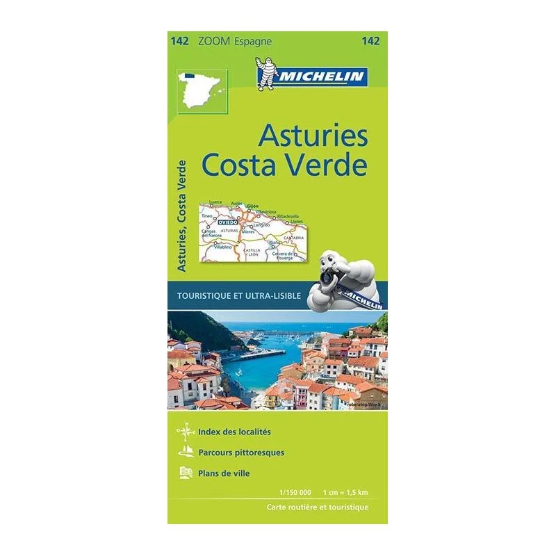 Carte Michelin Zoom Asturies, Costa Verde