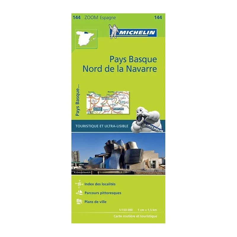 Carte Michelin Zoom Pays basque, nord de la Navarre