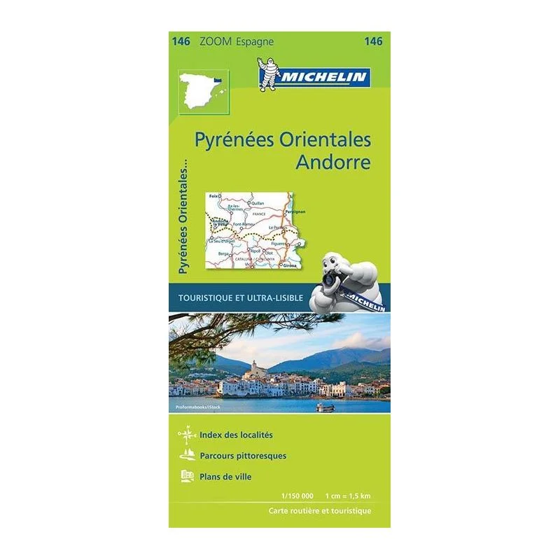 Carte Michelin Zoom Pyrénées-Orientales, Andorre