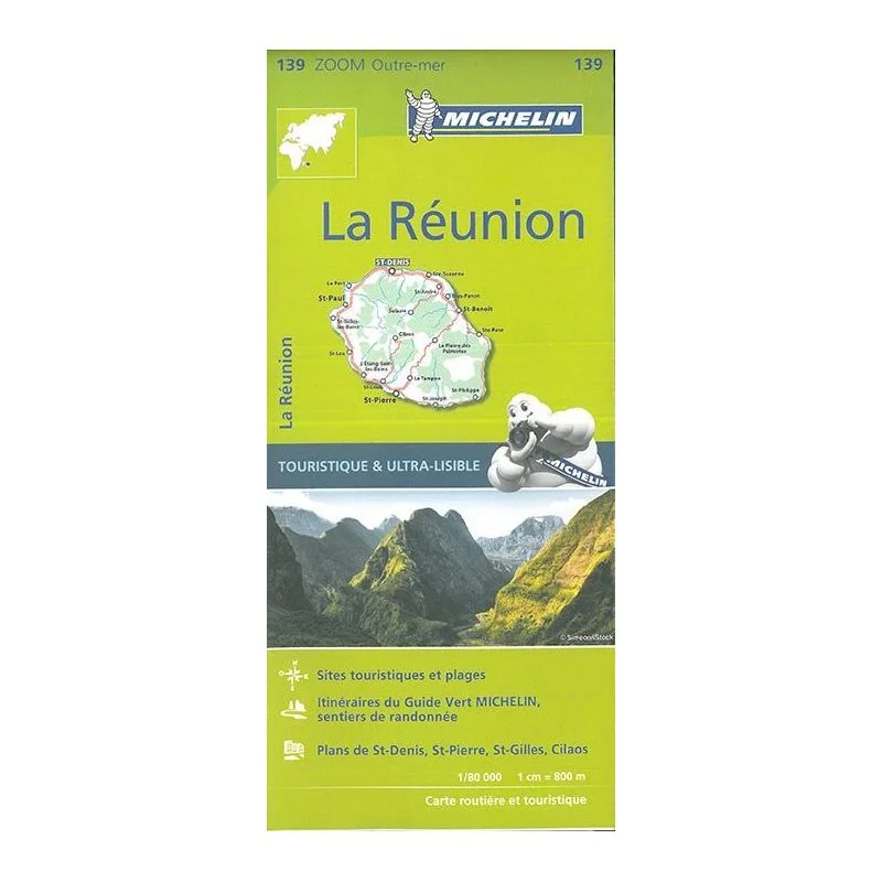 Carte Michelin Zoom La Réunion