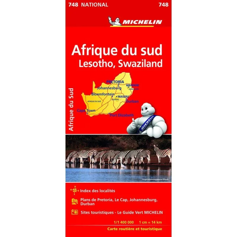 Carte Michelin Afrique du Sud