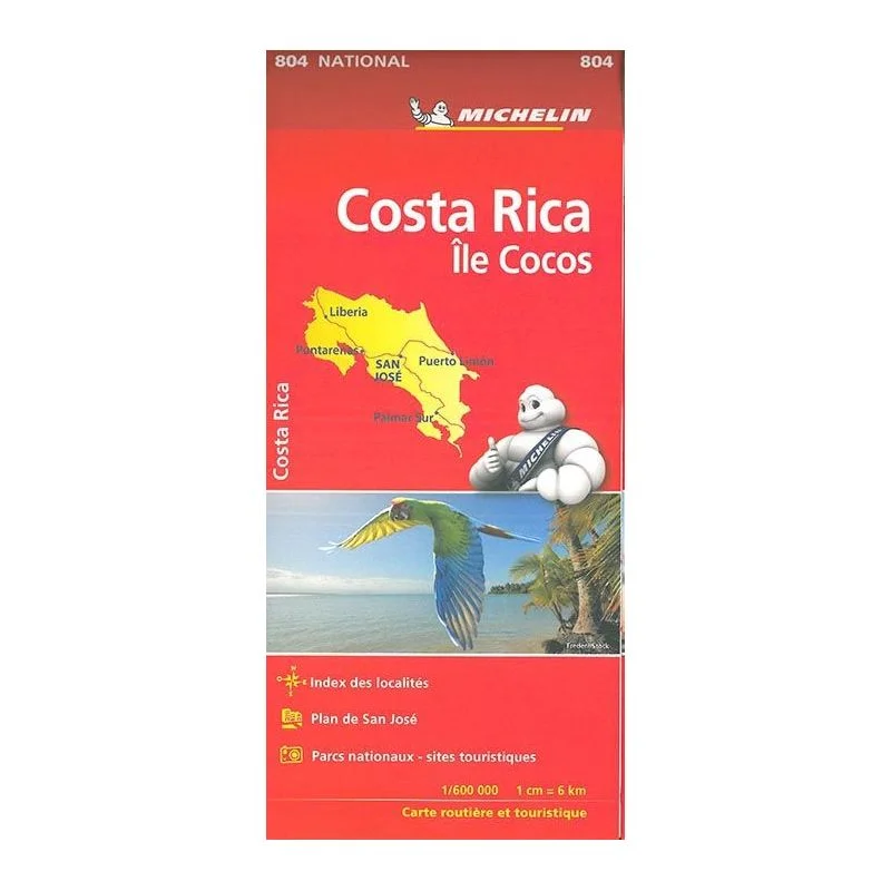 Carte Michelin Costa Rica