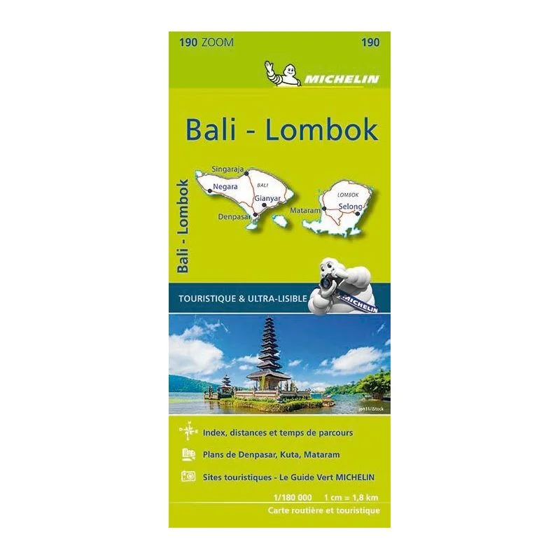 Carte Michelin Zoom Bali, Lombok