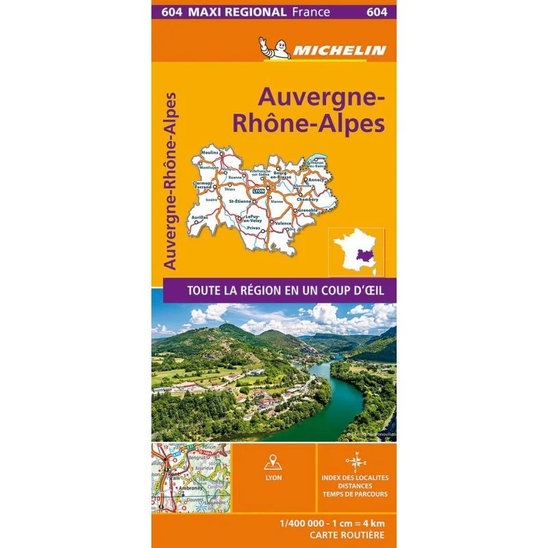 Carte Michelin Auvergne-Rhône-Alpes – maxi régionale — recto