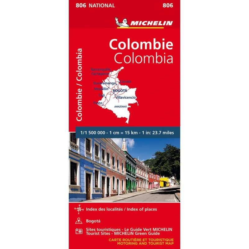 Carte Michelin 806 Colombie — recto