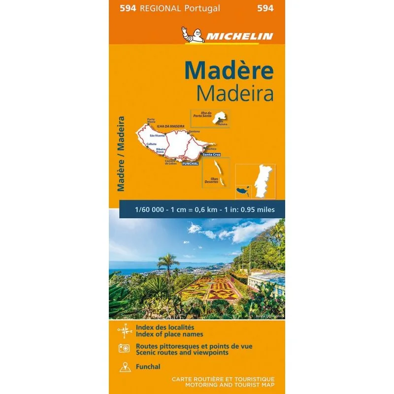 Carte Michelin Madère — recto