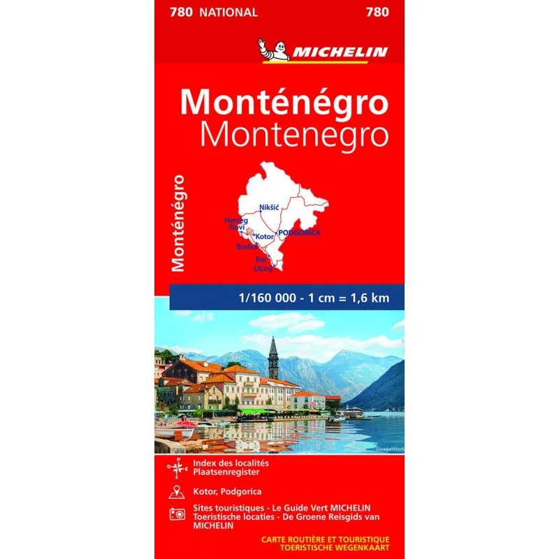 Carte Michelin Monténégro