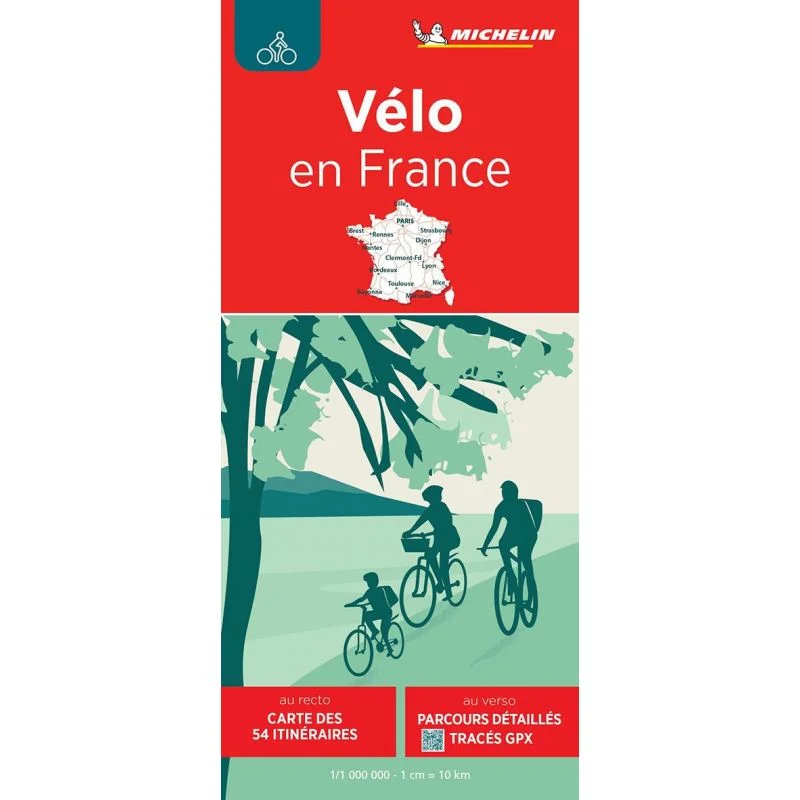 Carte Michelin 767 France, itinéraires à vélo