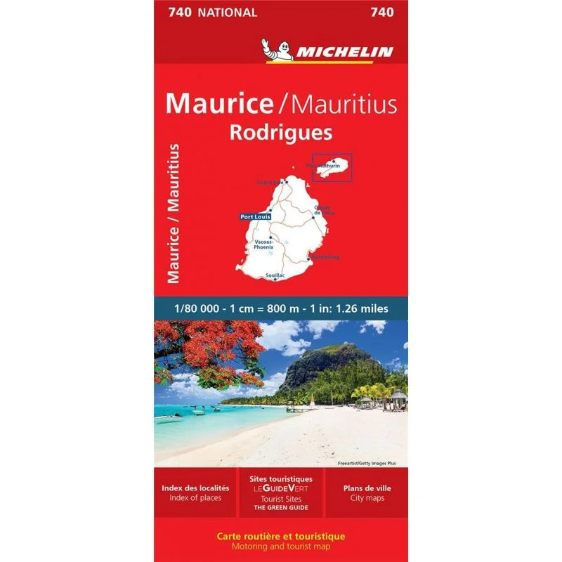 Carte Michelin 740 Maurice, Rodrigues