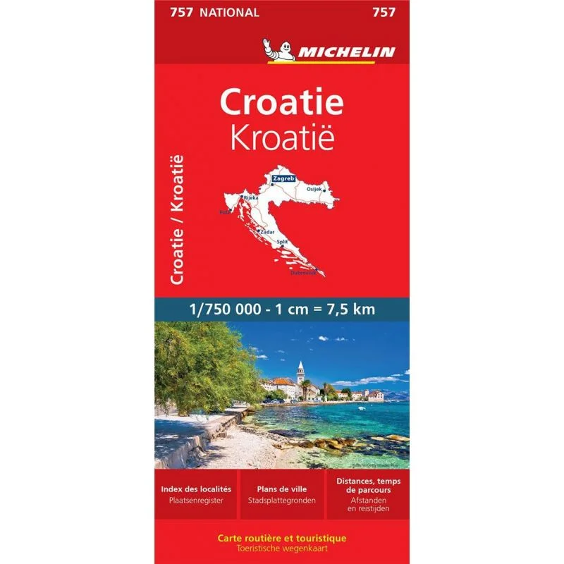 Carte Michelin Croatie — recto