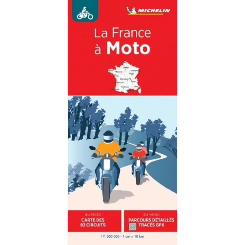 Carte La France à moto — recto