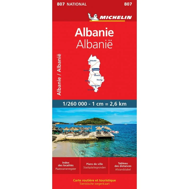 Carte Michelin Albanie — recto