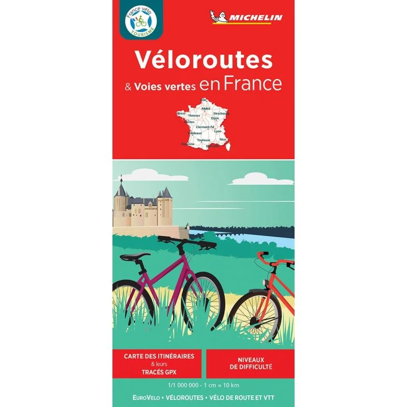 Carte France véloroutes et voies vertes