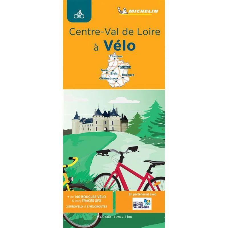 Carte Centre-Val de Loire à vélo