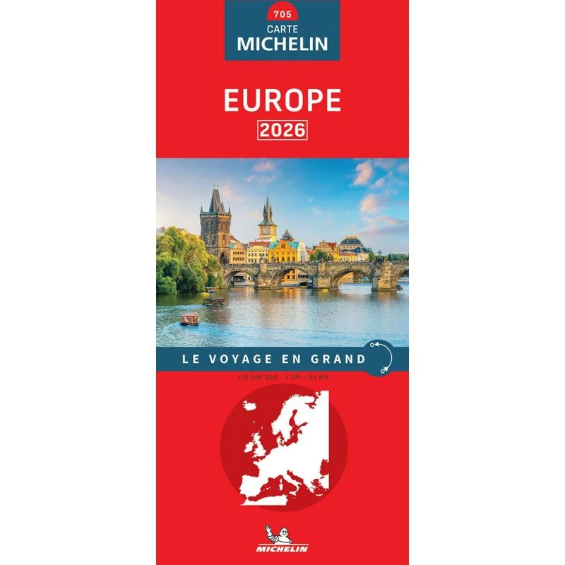 Carte Michelin 705 Europe 2026