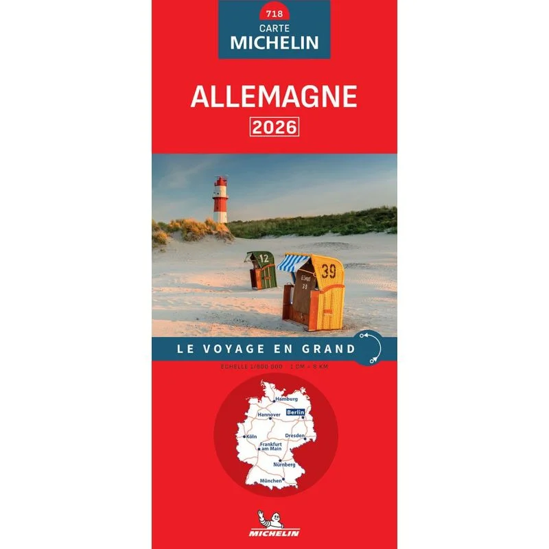 Carte Michelin 718 Allemagne 2026