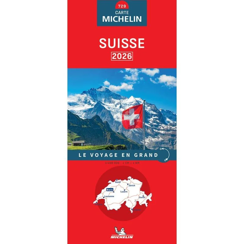 Carte Michelin 729 Suisse 2026